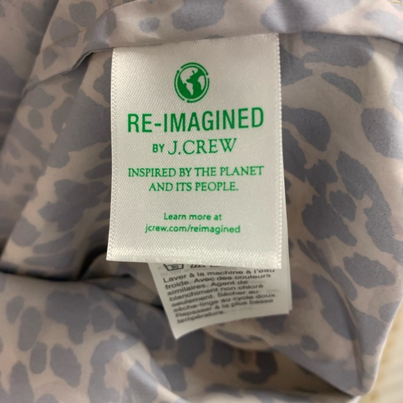 J. Crew Leopard Print Anorak Color Block jacket XS - Picture 7 of 9